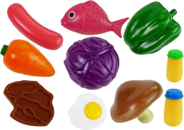 22 delige speelgoed kookgerei set voor kinderkeuken - Inclusief pannen en etenswaren - Vanaf 3 jaar