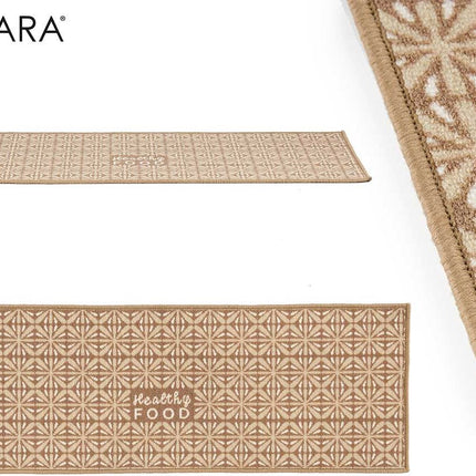 Keukenloper Healthy Food - Beige - 40x120 cm - Vloerkleden - Keuken Tapijt - Keukenmat - Loper Tapijt - Loper Vloerkleed