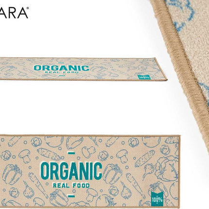 Gift Decor Tapijt Organic Beige Blauw Groen Polyamide (40 X 1 X 120 Cm)