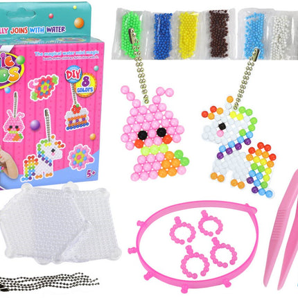 Waterparels Knutselset - Maak Je Eigen Sieraden - 800 Parels met Armband en Sleutelhanger Accessoires - DIY Creatieve Set voor Kinderen - 5 jaar + - Sieradenmaken Set
