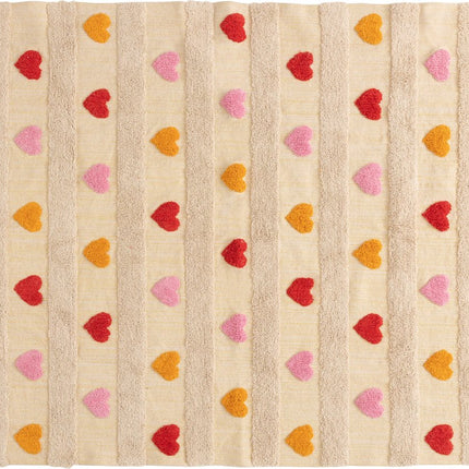 Atmosphera Kids Vloerkleed Hartjes - 120x170cm - Multi