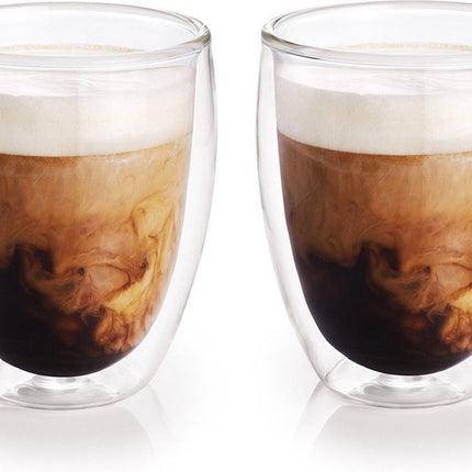 koffiekopjes/theeglazen - 4x stuks - 300 ml - Barista - Dubbelwandige glazen