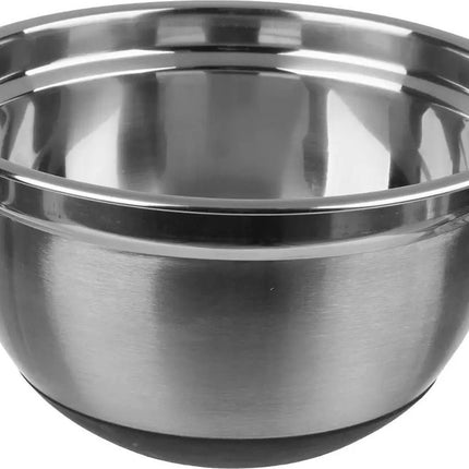 Beslagkom/mengkom RVS met antislip - 2,5L - Keukenbenodigdheden - Serveerschalen/saladeschalen