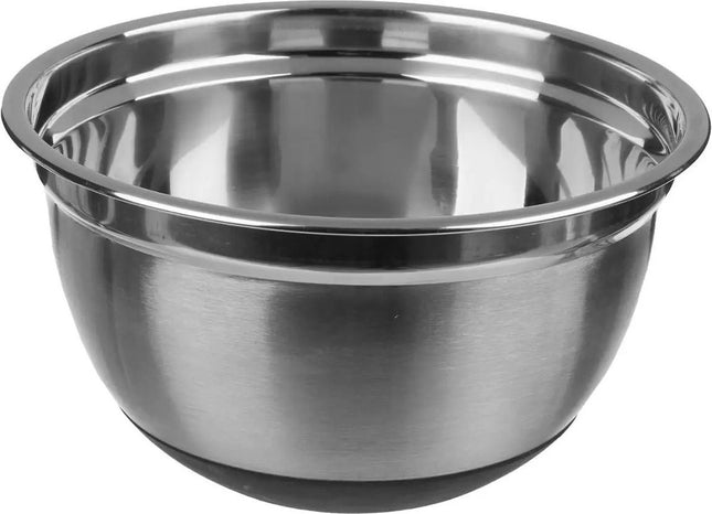 Beslagkom/mengkom RVS met antislip - 2,5L - Keukenbenodigdheden - Serveerschalen/saladeschalen