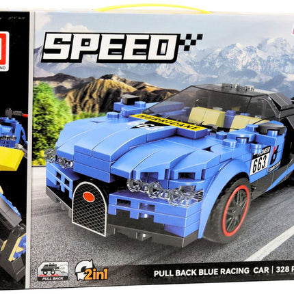 2-in-1 Bouwstenen Robot en Auto Set 328 Delen - Met Trekveer Mechanisme - Bouwspeelgoed - Robot Auto - Auto Bots - 2 in 1 - Bouwset