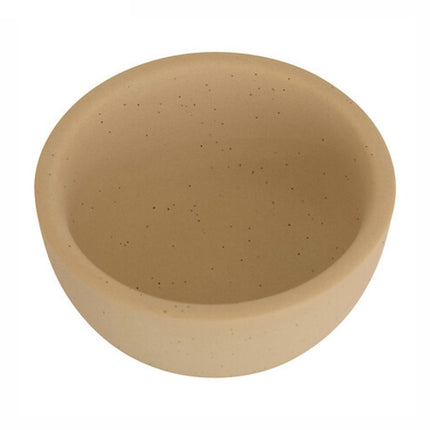 Wonja Geurbrander - Stoneware Aromalamp - Beige - 9,3 x 7,2 x 11 cm - Aromabrander - Kaarshouder - Waxinelichtjeshouder