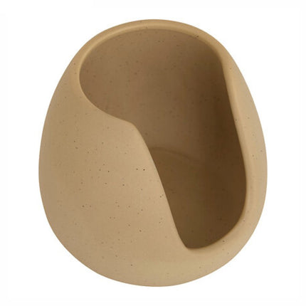 Wonja Geurbrander - Stoneware Aromalamp - Beige - 9,3 x 7,2 x 11 cm - Aromabrander - Kaarshouder - Waxinelichtjeshouder