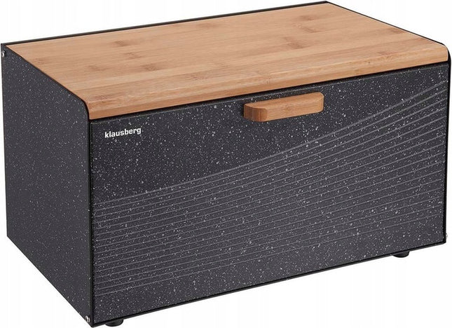Klausberg 7464 - dubbele broodtrommel - antraciet