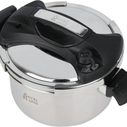 Royal Swiss Snelkookpan 6 Liter 24 cm met Marmeren Coating – Efficiënt Koken met Duurzame Kwaliteit