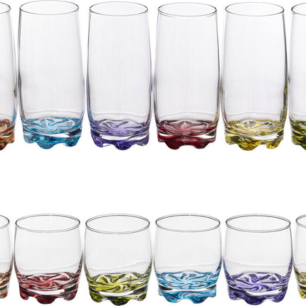 Secret de Gourmet set van 12x stuks drinkglazen/waterglazen