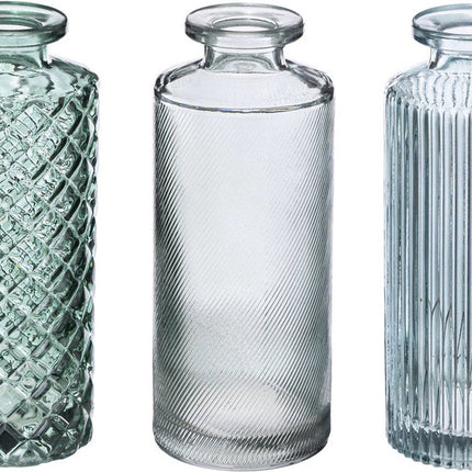 Glazen vaas SINGLE, set van 3