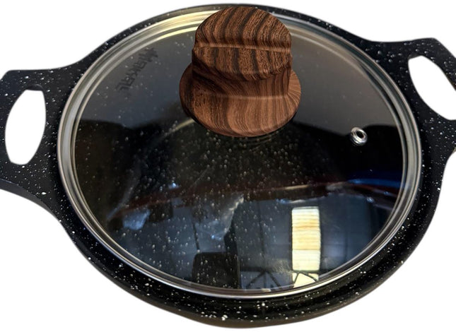 Hakal Gietaluminium Kookpan met Glazen Deksel – 20 cm