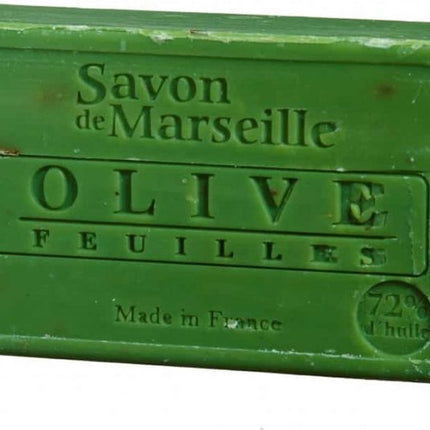Natuurlijke Marseille Zeep Olijf met Blaadjes - 100 gram