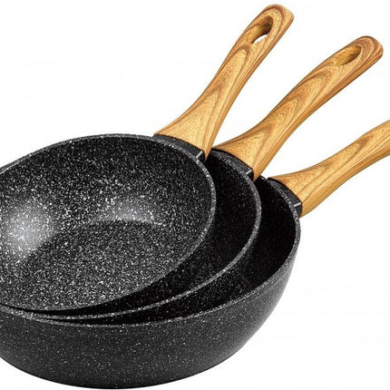 Klausberg 7508 - Wokpannenset - 20/24/28 cm