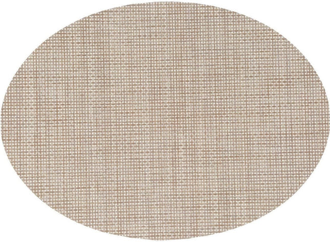 Secret De Gourmet Placemat Maoli - ovaal - naturel - 48 x 35 cm - kunststof - onderlegger - Tafel onderleggers