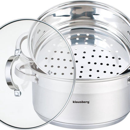 Klausberg 7144 - Stoompan - 3 delen - 24 cm - 5 liter