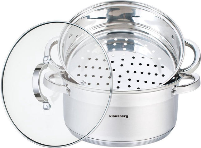 Klausberg 7144 - Stoompan - 3 delen - 24 cm - 5 liter