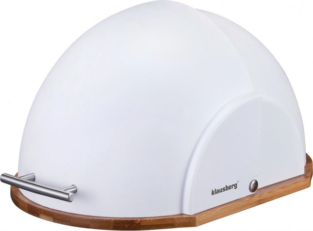 Klausberg 7287 - Broodtrommel - acryl - Bamboe - Wit