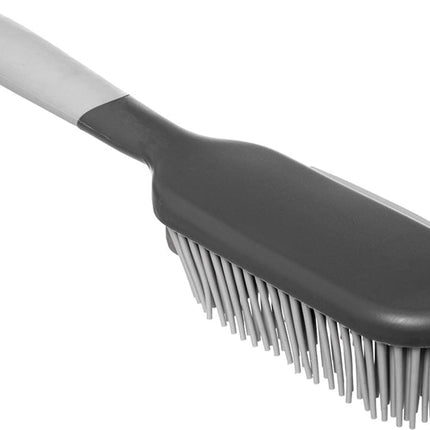 5Five Stoffer en blik Siliconen - grijs - 33 x 17,5 cm - kunststof/rubber - Schoonmaken - Speciale veger