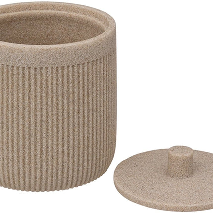 5Five Wattenpot zandkleur - Potje met deksel