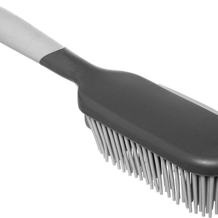 5Five Stoffer en blik Siliconen - grijs - 33 x 17,5 cm - kunststof/rubber - Schoonmaken - Speciale veger