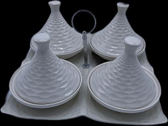 9 Delige keramiek Tajine Set