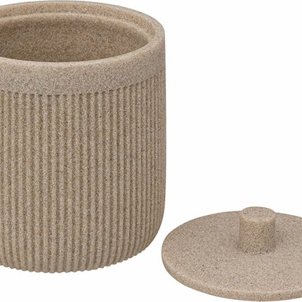 5Five Wattenpot zandkleur - Potje met deksel