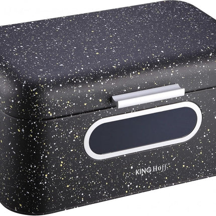 Kinghoff 1078 - Broodtrommel - zwart - 30 x 19.5 x 15.8 cm