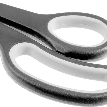 5Five Huishoud en keuken scharen set van 3x stuks - grijs - 25/21 en 14 cm - rvs metaal/kunststof - voedsel geschikt