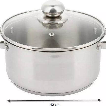Kinghoff 4325 - kookpan met deksel - Ø 12 cm