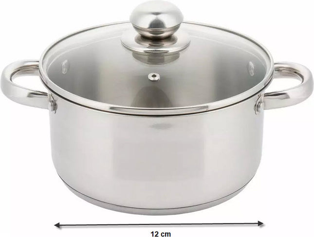 Kinghoff 4325 - kookpan met deksel - Ø 12 cm