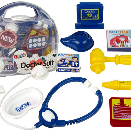 Lean Toys Doktersset met Opbergkoffer - Speelgoed Artsenset met Stethoscoop en Spuit - Educatief Rollenspel voor Kinderen vanaf 3 Jaar - Speelgoed Dokter