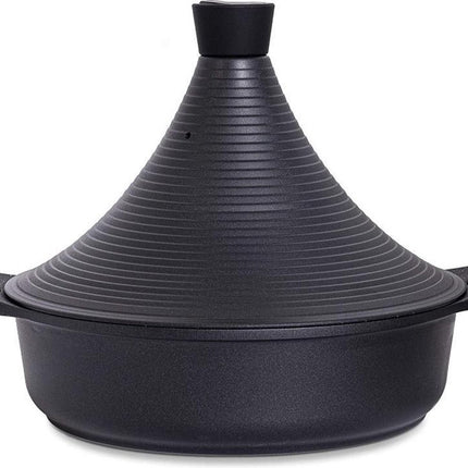 Aluminium tajine agadir- Matt Black geschikt ook voor Inductie