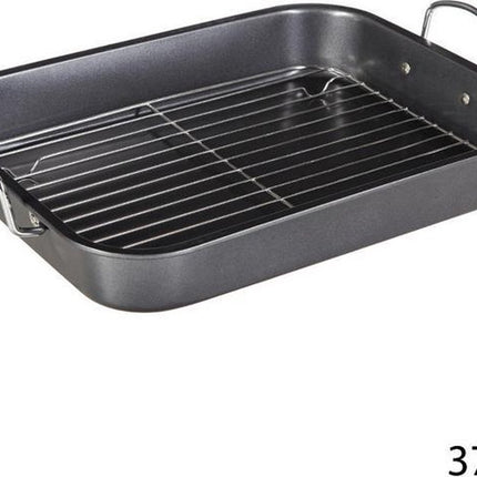 Braadslede met uitneembaar rek anti-aanbak staal 37 x 29 x 5,5 cm