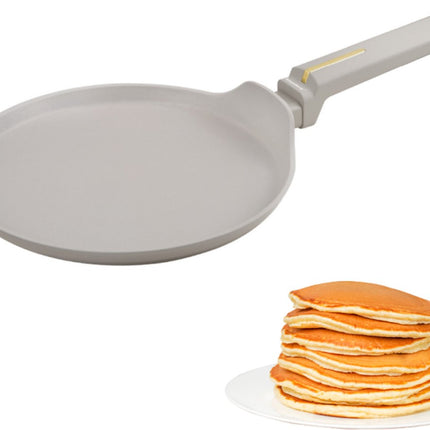 Klausberg KB-7965 Pannenkoekenpan | 24 cm | Anti-aanbaklaag | Geschikt voor Alle Kookzones Inclusief Inductie | Beige | Crepepan