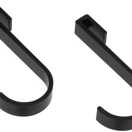 5Five Badkamer hoek organizer - zwart - metaal - zeep bakje met haakjes - 23 x 23 cm - douche rekje