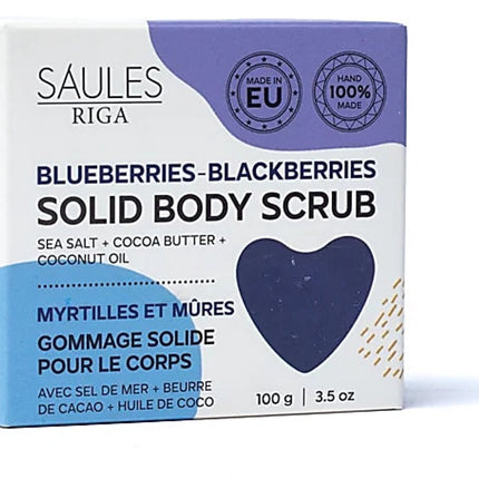 Natuurlijke scrub zeep bosbessen bramen