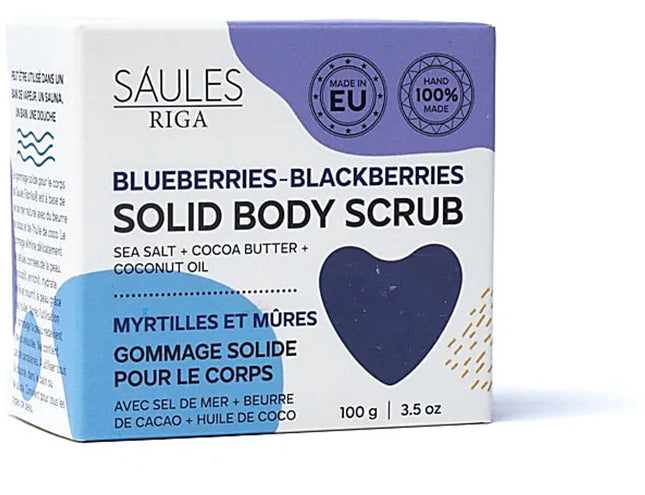 Natuurlijke scrub zeep bosbessen bramen