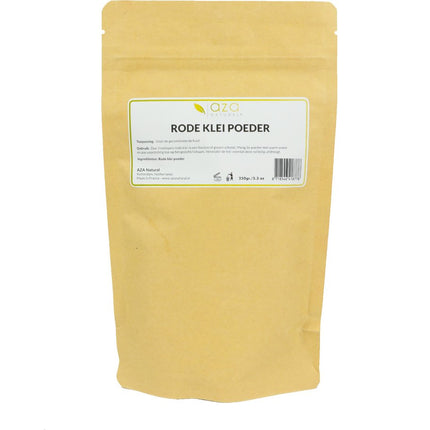 Aza Natural - Rode Klei Poeder - neemt afvalstoffen op uit de huid