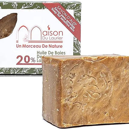 Traditionele, natuurlijke Aleppo zeep, olijf en laurier, Maison du Laurier, vegan, 200 gram