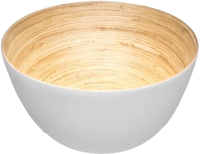 Secret de Gourmet - Slakom/serveer schaaltjes - bamboe wit - D17 cm