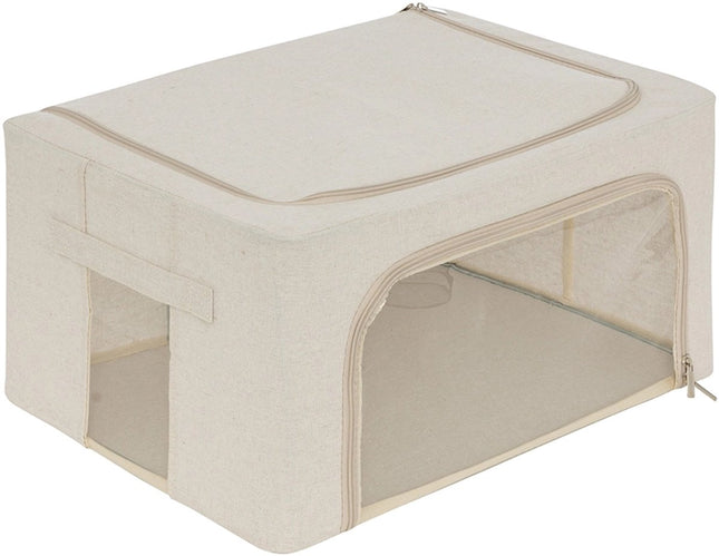 Dekbed opbergtas large Five® - Dressy+ - Beige - Opvouwbaar