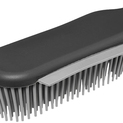 5Five Stoffer en blik Siliconen - grijs - 33 x 17,5 cm - kunststof/rubber - Schoonmaken - Speciale veger