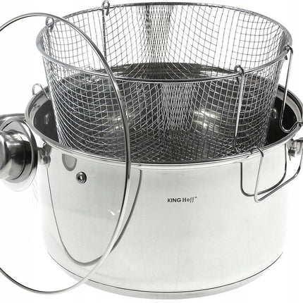 Kinghoff 1630 - Traditionele frituurpan - diep - 5.5 liter