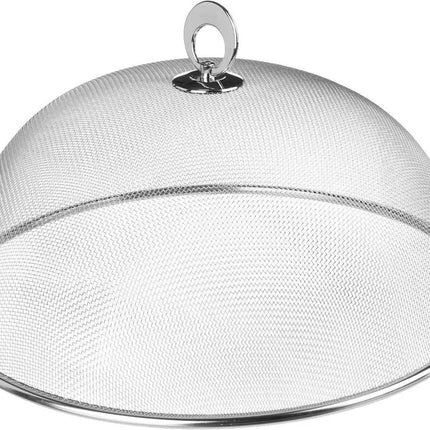 Vliegenkap/voedselkap RVS rond D30 cm - Eten/voedsel beschermen tegen ongedierte - Afdekkappen