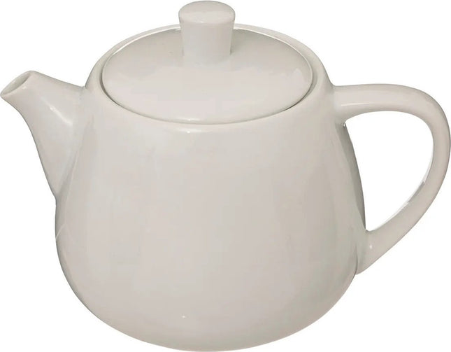 Secret de Gourmet Theepot Cameron - 1000 ml - keramiek - wit - deksel/handvat - theekan
