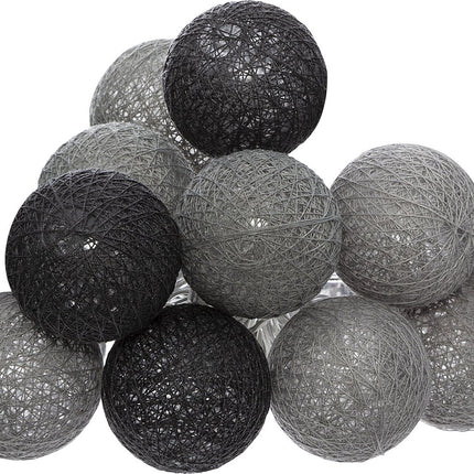Atmosphera Lichtslinger - 10 verlichte balletjes/bollen - multi kleuren mix - 165 cm - batterijen