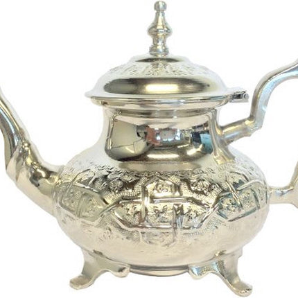 Traditionele Marokkaanse berrad Theepot 900ML met Poten - handgemaakte