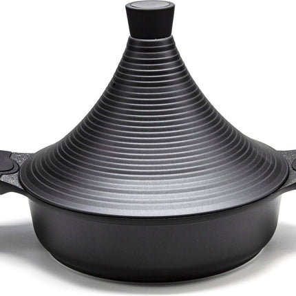 Tajine Agadir - Arabisch Design Non-stick shining black - Inductie