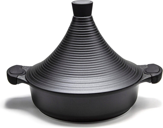 Tajine Agadir - Arabisch Design Non-stick shining black - Inductie